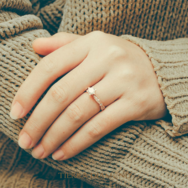 Solitaire Engagement Ring with Eternity Band NCH1803 6